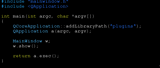 Adding a plugin path in main()